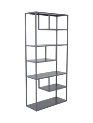 Design Regal „Staal“ aus Metall Grau VE DESIGN