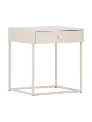 Design Beistell- und Nachttisch „Bakal“ aus Metall Grau VE DESIGN
