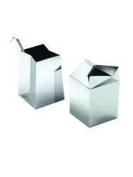 2-teiliges Design Milch- und Zucker-Set „Butler“ aus Edelstahl Philippi