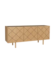 Design Sideboard „Porto Ramalade“ Eiche Natural, Schwarz MR.WOOD
