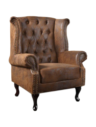 Hochwertiger Ohrensessel „Chesterfield“ Invicta Interiors