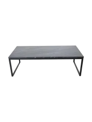 Marmor Design Couchtisch „Estelle“ 120 x 60 cm Schwarz VE DESIGN