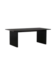 Rechteckiger Esstisch „Vail“ 200 x 100 cm Schwarz VE DESIGN