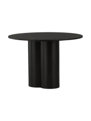 Esstisch Olav Schwarz Holz B 110 cm - Material: Eiche - Esstisch