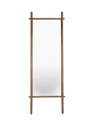 Design Anlehnspiegel „Solene“ aus Eichenholz White Label by Bloomingloft