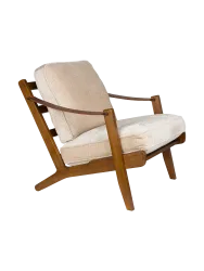 Massivholz Design Loungesessel „Washington“ Dutchbone