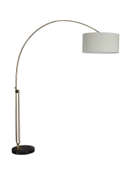 Design Bogenlampe „Archie“ mit Marmorsockel Dutchbone