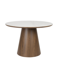 Runder Design Esstisch „Almira“ Ø 115 cm White Label by Bloomingloft