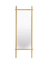 Design Anlehnspiegel „Solene“ aus Eichenholz White Label by Bloomingloft