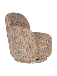Drehbarer Design Loungesessel „Rose“ Dutchbone