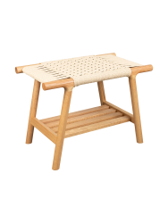 Massivholz Hocker „Kintaro“ aus Eichenholz Dutchbone