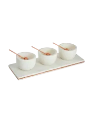 Edles Servier-Set „White Marble“ (7-teilig) FIFTY FIVE SOUTH