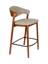 Hochwertiger Massivholz Barstuhl „Babington“ Dutchbone