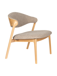 Hochwertiger Massivholz Loungesessel „Babington“ Dutchbone