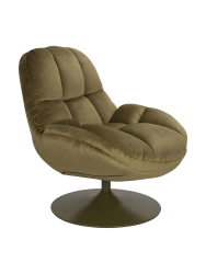Drehbarer Design Loungesessel „Beaty“ White Label by Bloomingloft