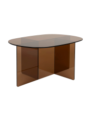 Design Couchtisch „Linea“ aus Sicherheitsglas Zuiver