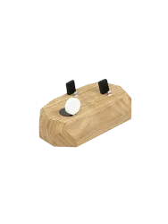Kabelloses Ladegerät „Triple Doc“ aus Eichenholz Natural Oakywood