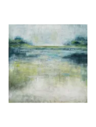 image LAND Bild Abstrakt in Blau und Grün Grün | Schubiger Möbel