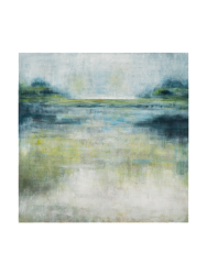 image LAND Bild Abstrakt in Blau und Grün Grün | Schubiger Möbel