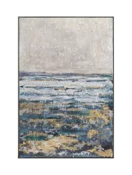 Handgemaltes Bild „Gold & Blue“ 82.5 x 122.5 cm Crea Collection