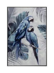 image LAND Bild Blaue Papageien Blau | Schubiger Möbel