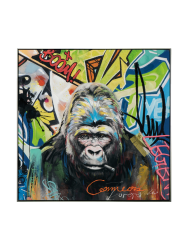 image LAND Bild Gorilla mit Buntem Hintergrund  | Schubiger Möbel