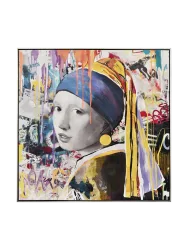 image LAND Bild Street Art Perlen-Mädchen  | Schubiger Möbel