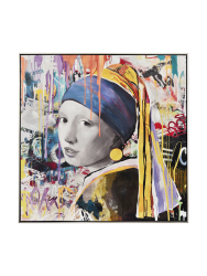 image LAND Bild Street Art Perlen-Mädchen  | Schubiger Möbel