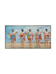 Handgemaltes Bild „Badezeit“ 72.5 x 142.5 cm Crea Collection