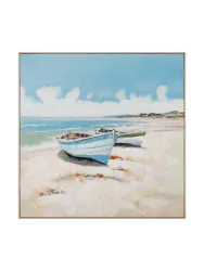 image LAND Gemälde Boote am Strand  | Schubiger Möbel