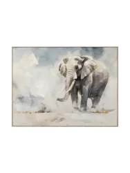image LAND Gemälde Sand Coloured Elephant  | Schubiger Möbel