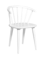 Massivholz Sprossenstuhl „Carmen“ - Weiss Rowico