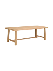 Ausziehbarer Esstisch „Brooklyn II“ aus massiver Eiche, 220-320 x 95 cm - Natural Rowico