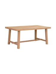 Ausziehbarer Esstisch „Brooklyn II“ aus massiver Eiche, 170-270 x 95 cm - Natural Rowico