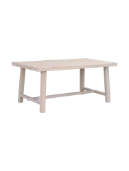 Ausziehbarer Esstisch „Brooklyn II“ aus massiver Eiche, 170-270 x 95 cm - Eiche hell Rowico