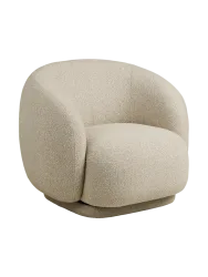 Drehbarer Design Loungesessel „Hawkes“ Sand Chosen by Bloomingloft