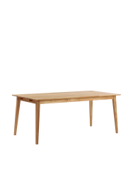 Ausziehbarer Esstisch „Filippa“ aus massiver Eiche, 180-280 x 90 cm - Eiche Natural Rowico