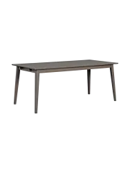 Ausziehbarer Esstisch „Filippa“ aus massiver Eiche, 180-280 x 90 cm - Dunkelbraun Rowico