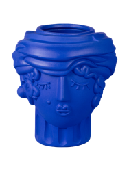 In- & Outdoor Design Blumentopf „Magna Graecia Woman Blue“ Seletti