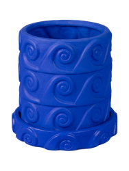 In- & Outdoor Design Blumentopf „Magna Graecia Onda Blue“ Seletti