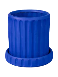 In- & Outdoor Design Blumentopf „Magna Graecia Dorico Blue“ Seletti