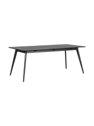 Ausziehbarer Esstisch „Yumi“ 190-280 x 90 cm - Esche Schwarz Rowico