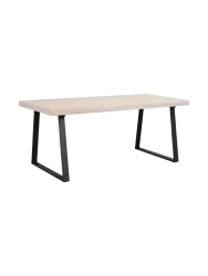 Ausziehbarer Esstisch „Brooklyn“ aus massiver Eiche, 170-270 x 95 cm - Eiche hell Rowico
