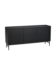 Design Sideboard „Halifax“ 160 x 75 cm – Schwarz Rowico