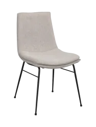 Design Stuhl Design „Lowell“ - Strukturstoff Grau Rowico