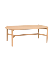 Ovaler Design Couchtisch „Holton“ 130 x 65 cm - Eiche Natur Rowico