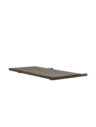 Grosser Massivholz Tisch „Carradale V“ 220-320 x 100 cm - Eiche Dunkelbraun Rowico