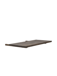 Grosser Massivholz Tisch „Carradale V“ 220-320 x 100 cm - Eiche Dunkelbraun Rowico