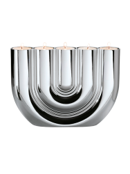Design Teelichthalter „Double U“ aus Edelstahl Philippi