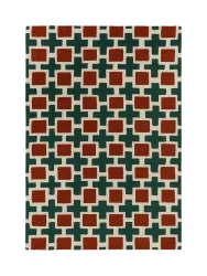 Designer Wollteppich „Hatch Rust“ - handgetuftet SCION